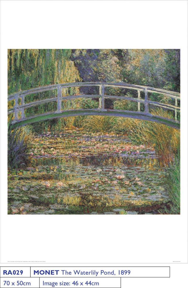 Claude Monet The Waterlilly Pond 1899 50x70cm Art Print