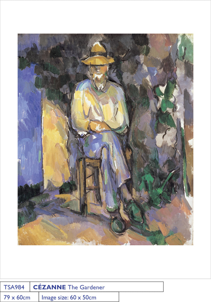 Paul Cezanne The Gardener Vallier 1906 60x80cm Art Print