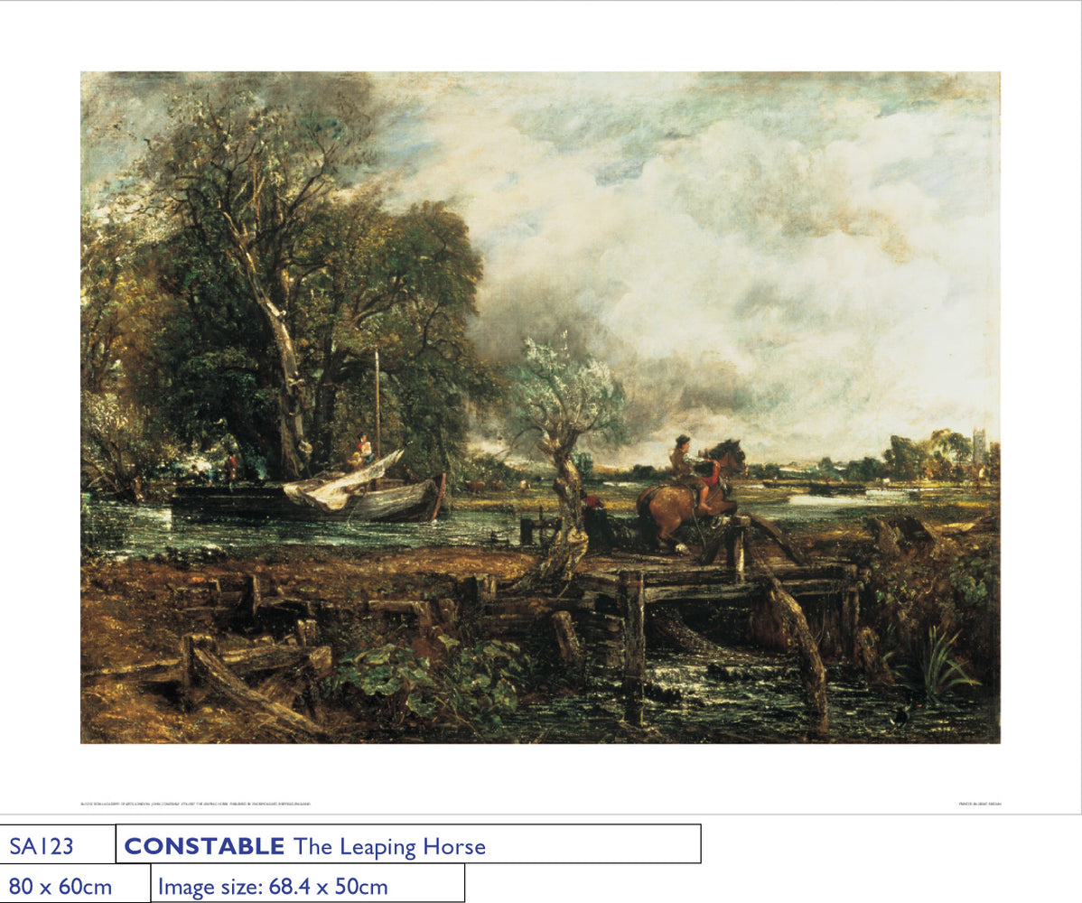 John Constable The Leaping Horse 1825 60x80cm Art Print
