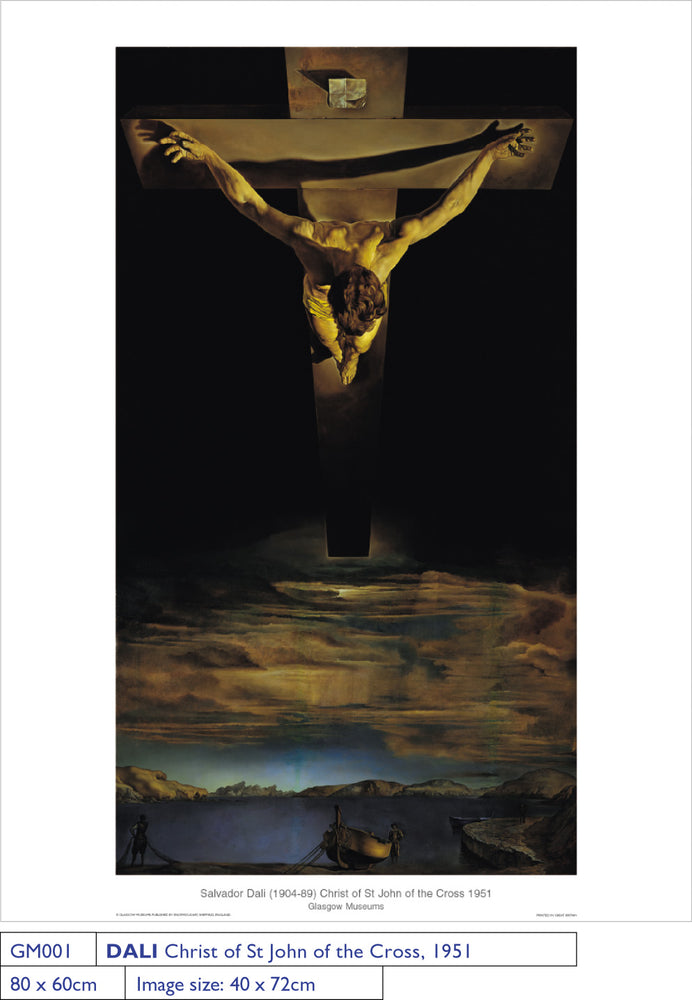 Salvador Dali Christ of St John of the Cross 1951 60x80cm Art Print