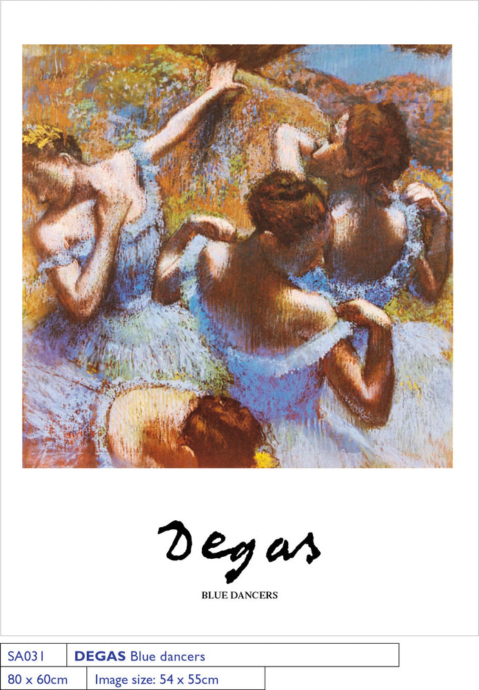 Edgar Degas Blue Dancers 1899 60x80cm Art Print