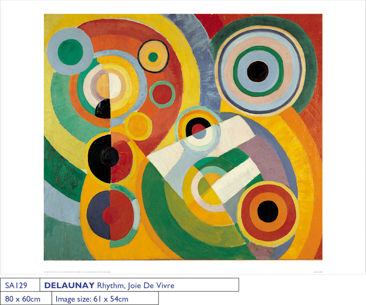 Robert Delaunay Rhythm Joie de Vivre 1930 60x80cm Art Print