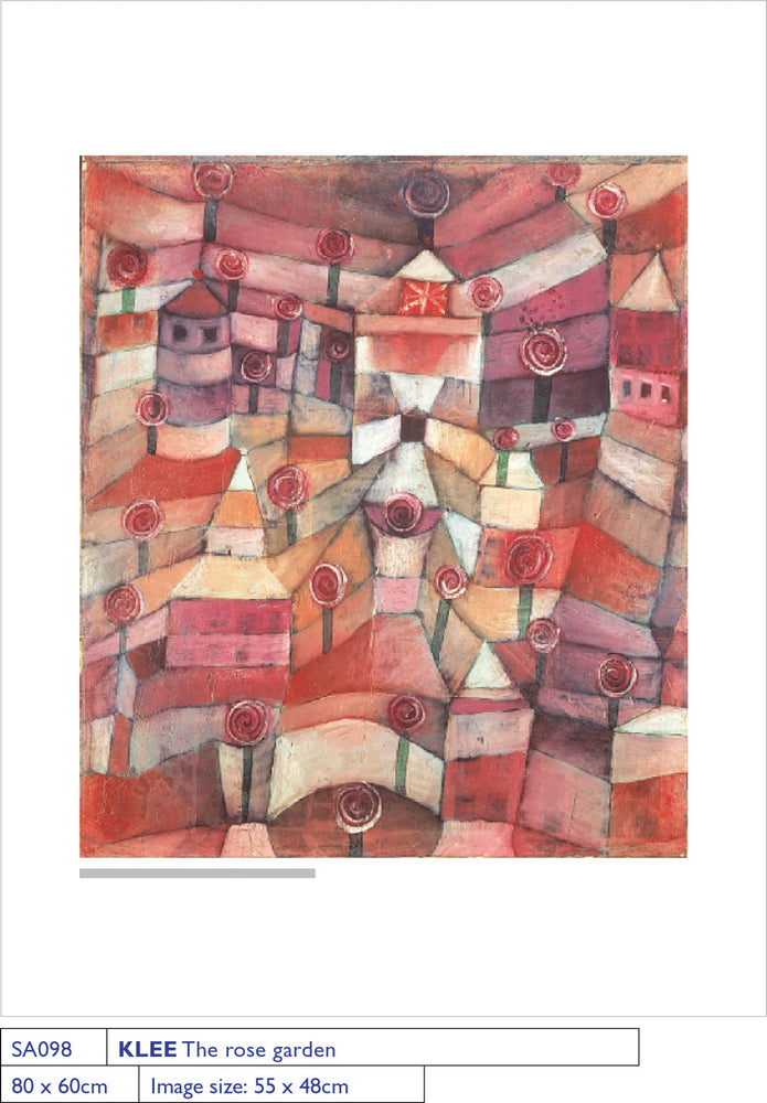 Paul Klee The Rose Garden 1920 60x80cm Art Print