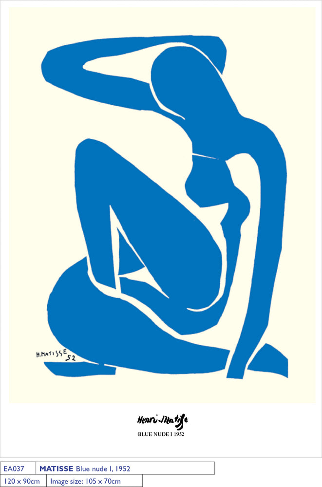 Henri Matisse Blue Nude 1952 Enormous 90cm x 120cm Quality Art Print