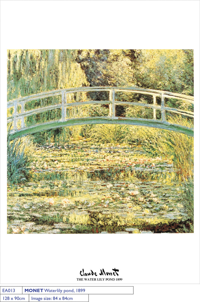 Claude Monet The Water Lily Pond 1899 Enormous 90cm x 120cm Art Print