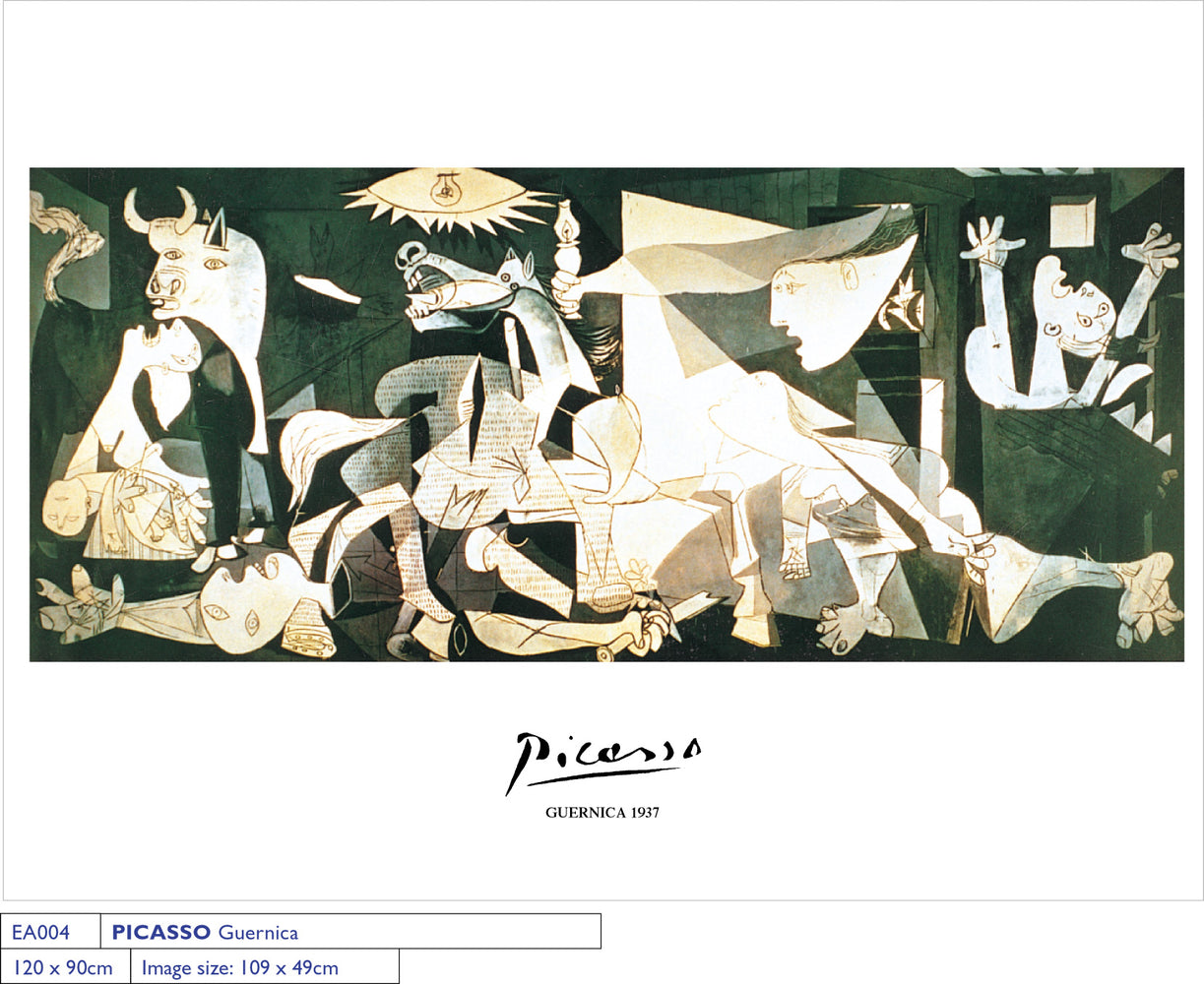 Pablo Picasso Guernica 1937 Enormous 90cm x 120cm Quality Art Print