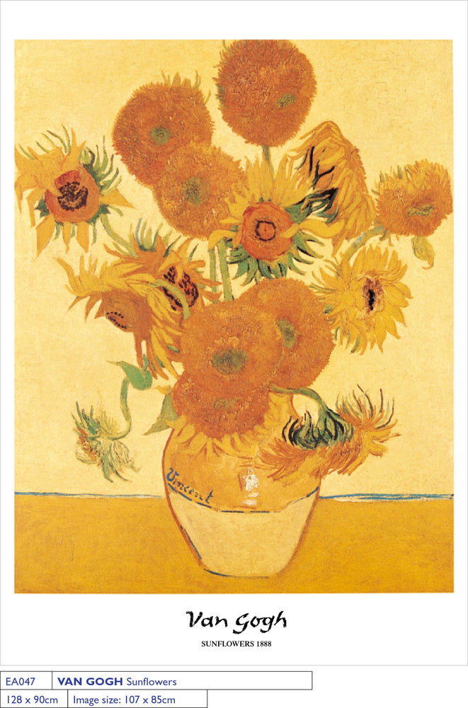 Vincent Van Gogh Sunflowers 1888 Enormous 90cm x 120cm Quality Art Print