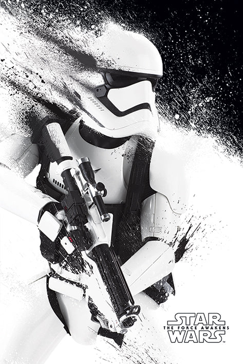 Star Wars Episode VII The Force Awakens Stormtrooper Paint Maxi Poster
