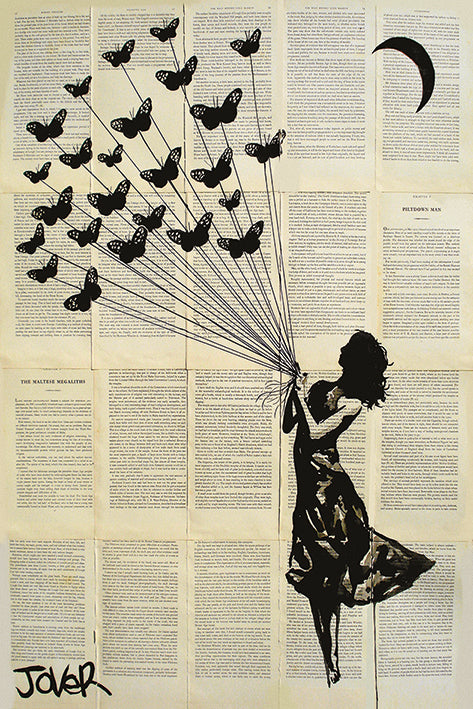 Loui Jover Butterflying Maxi Poster